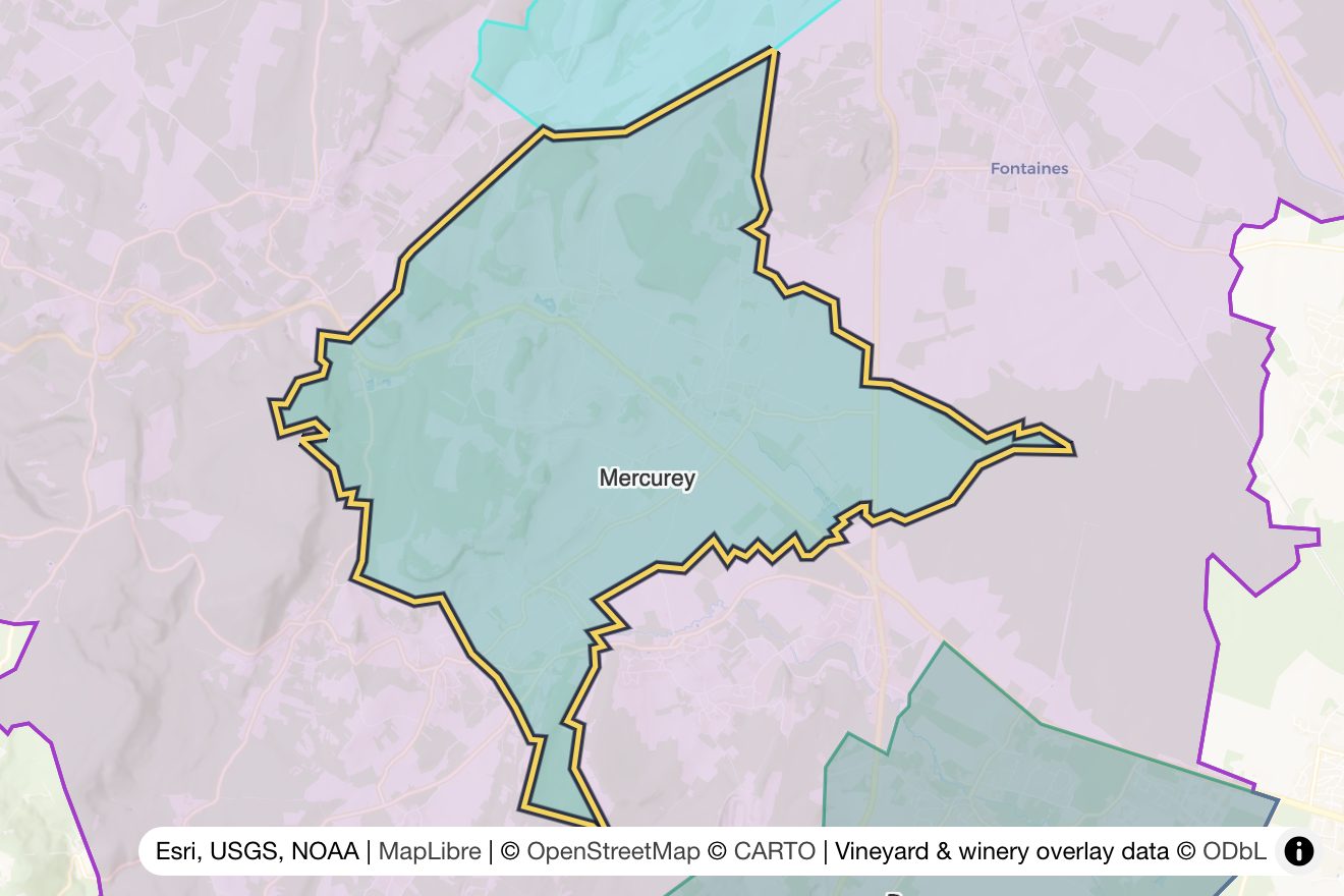 Map of Mercurey