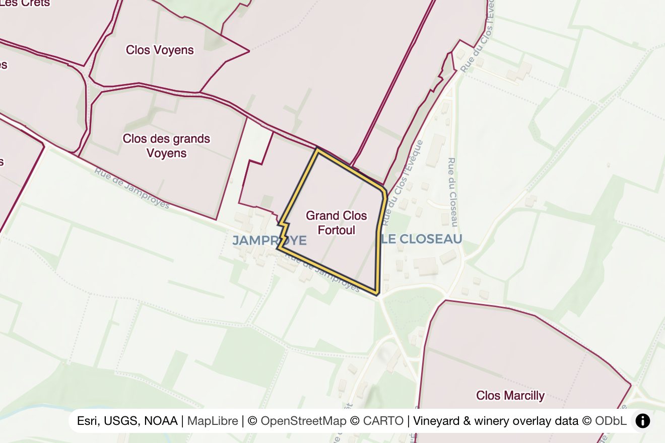 Map of Grand Clos Fortoul
