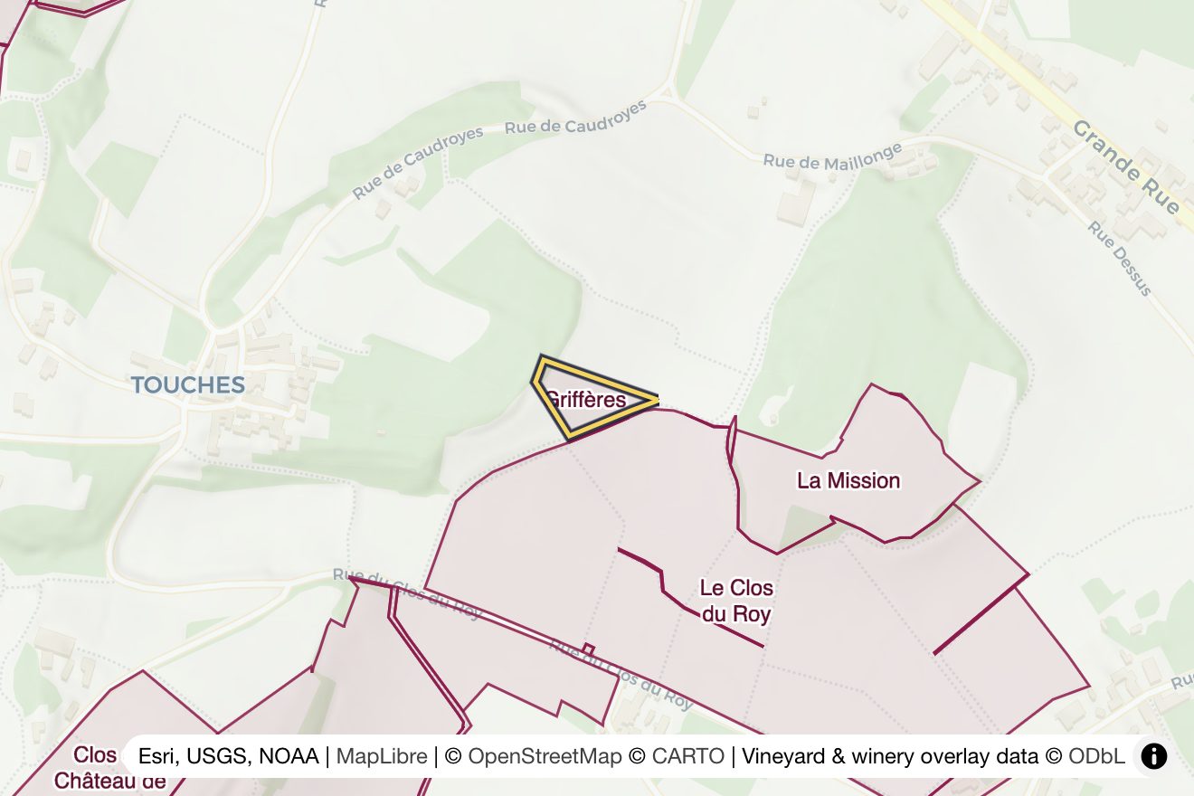 Map of Griffères