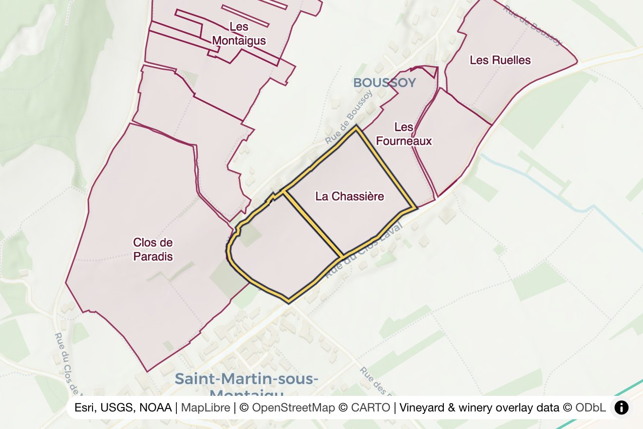 Map of La Chassière