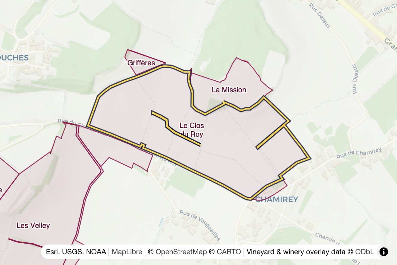 Map of Le Clos du Roy