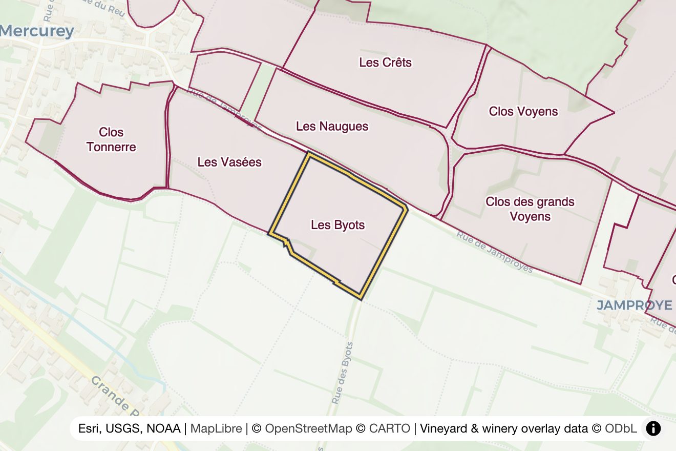 Map of Les Byots