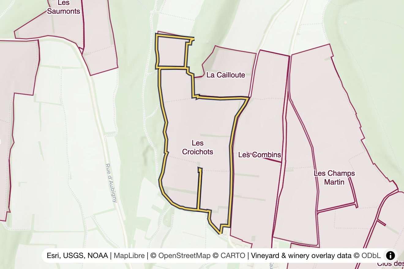 Map of Les Croichots