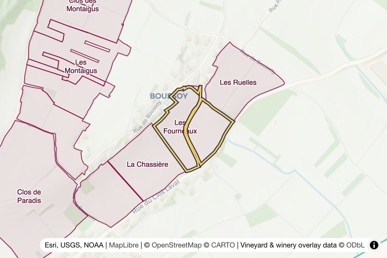 Map of Les Fourneaux