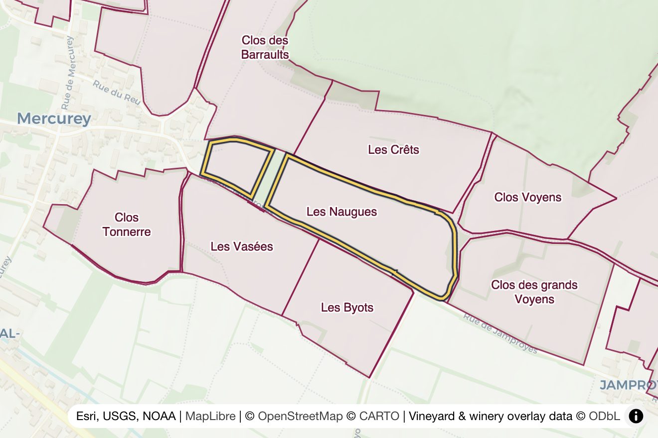 Map of Les Naugues