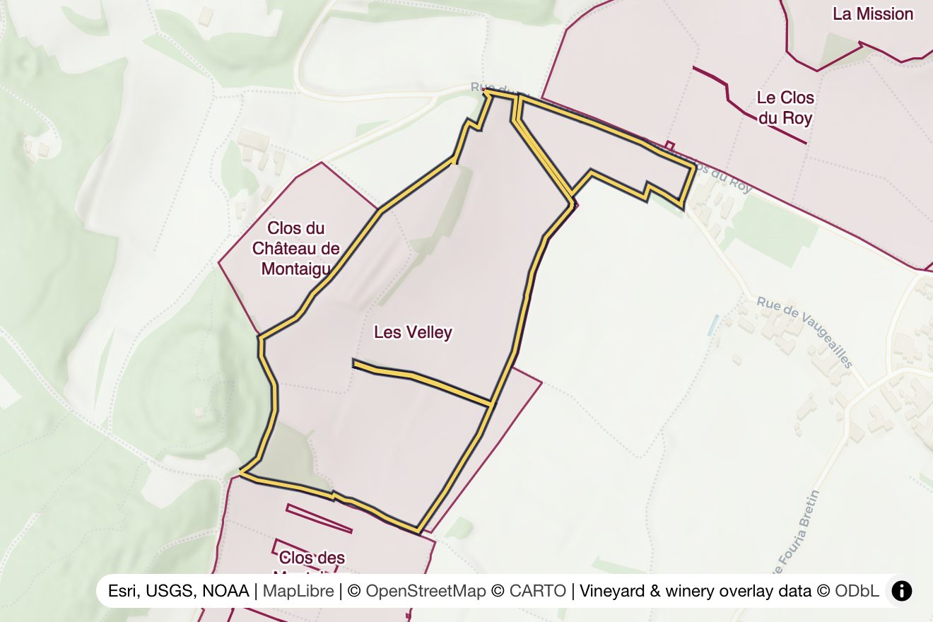 Map of Les Velley
