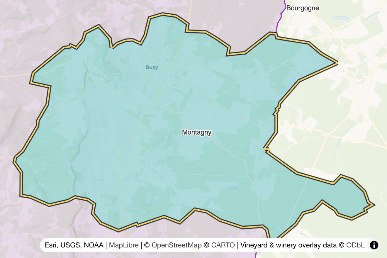 Map of Montagny
