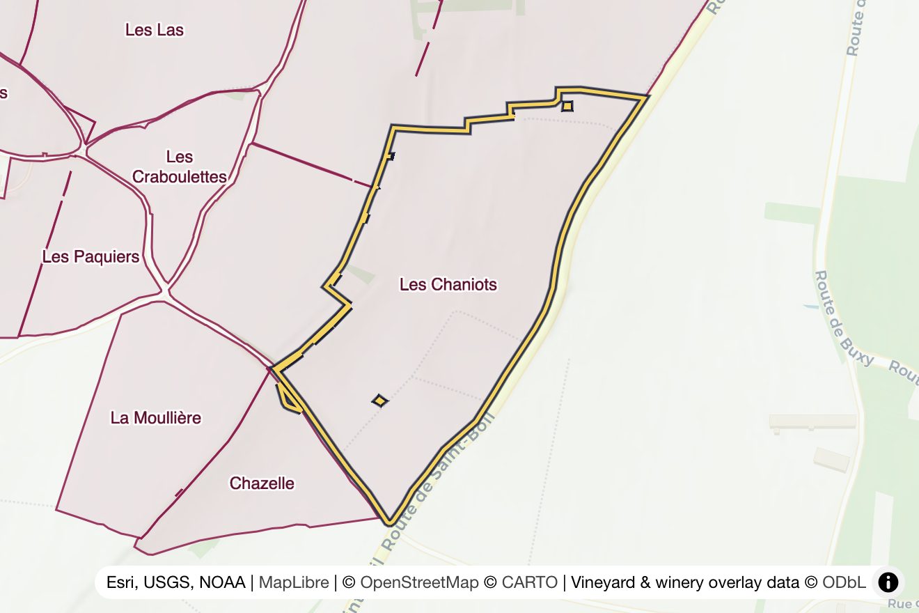 Map of Les Chaniots
