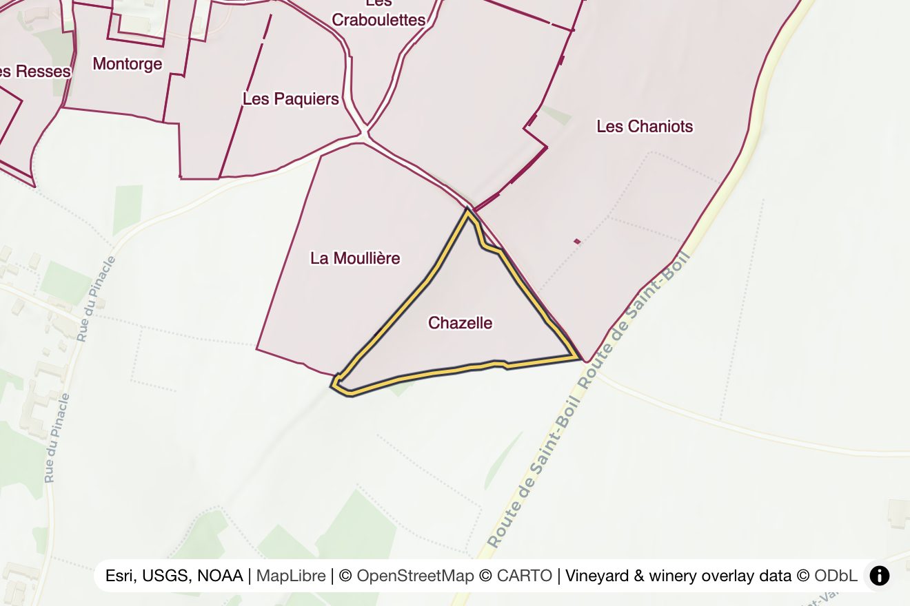 Map of Les Chazelles