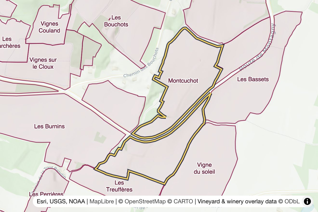 Map of Montcuchot