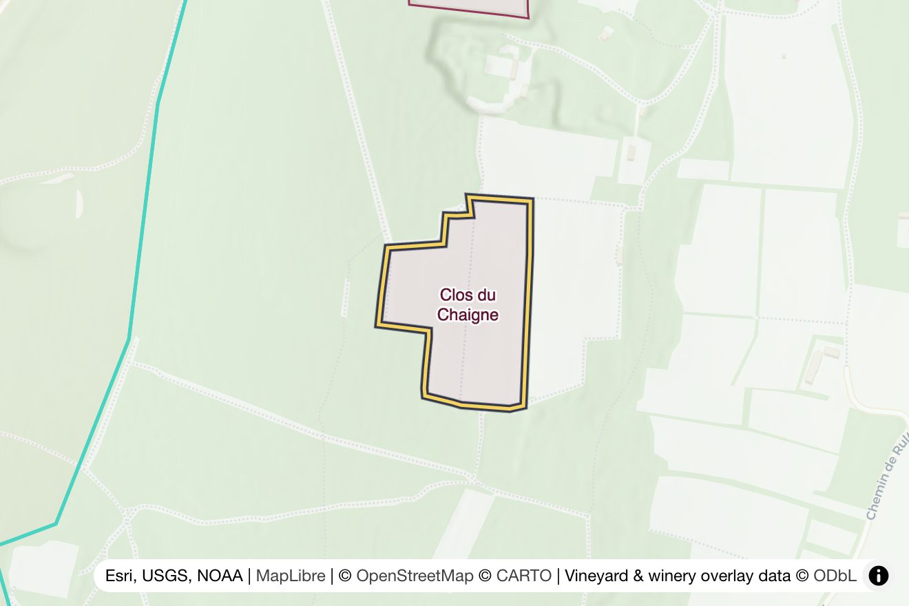 Map of Clos du Chaigne