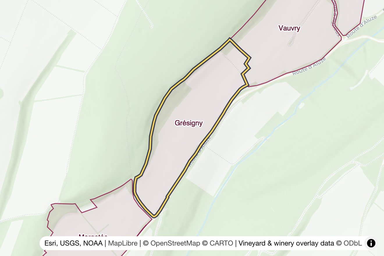 Map of Grésigny