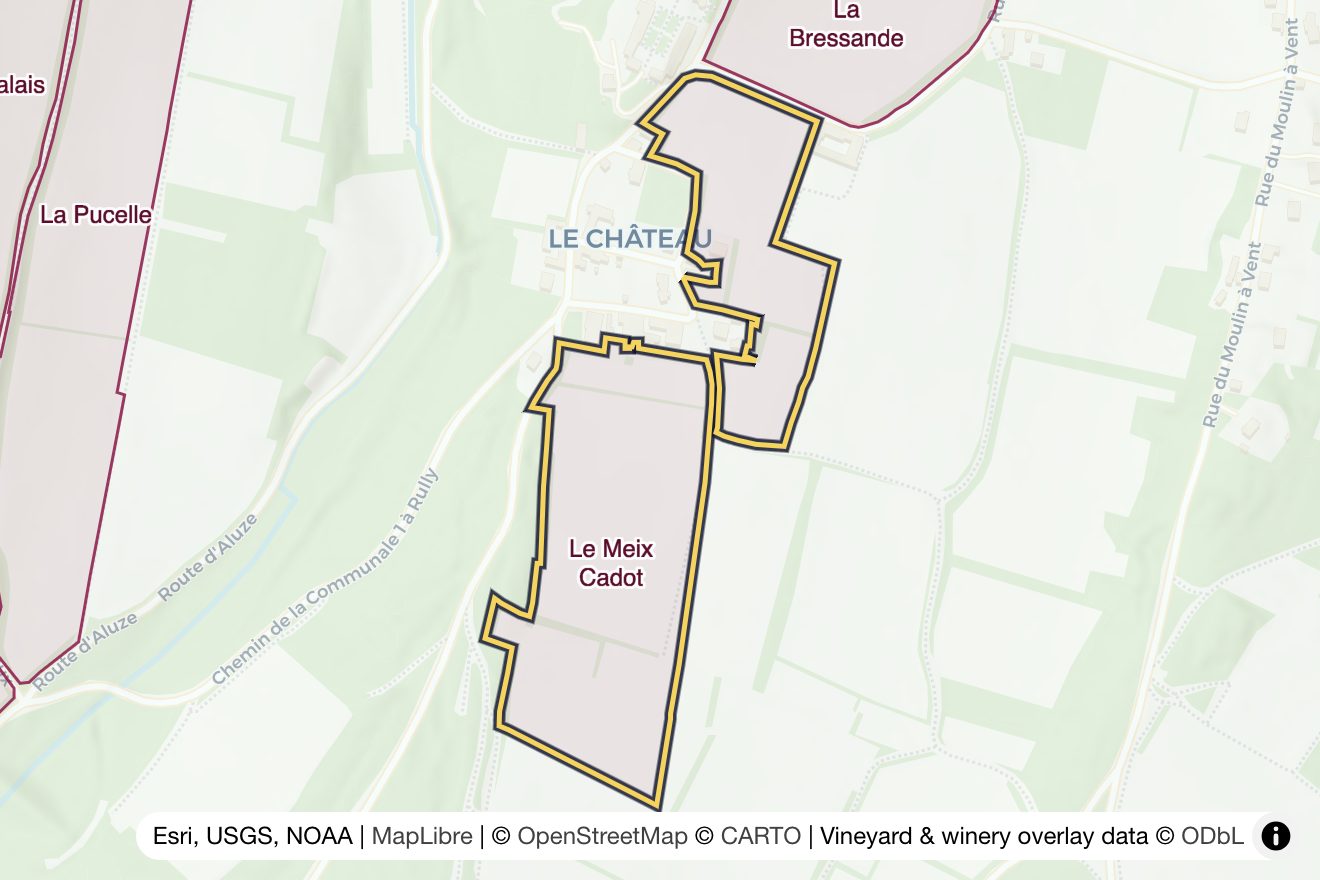 Map of Le Meix Cadot