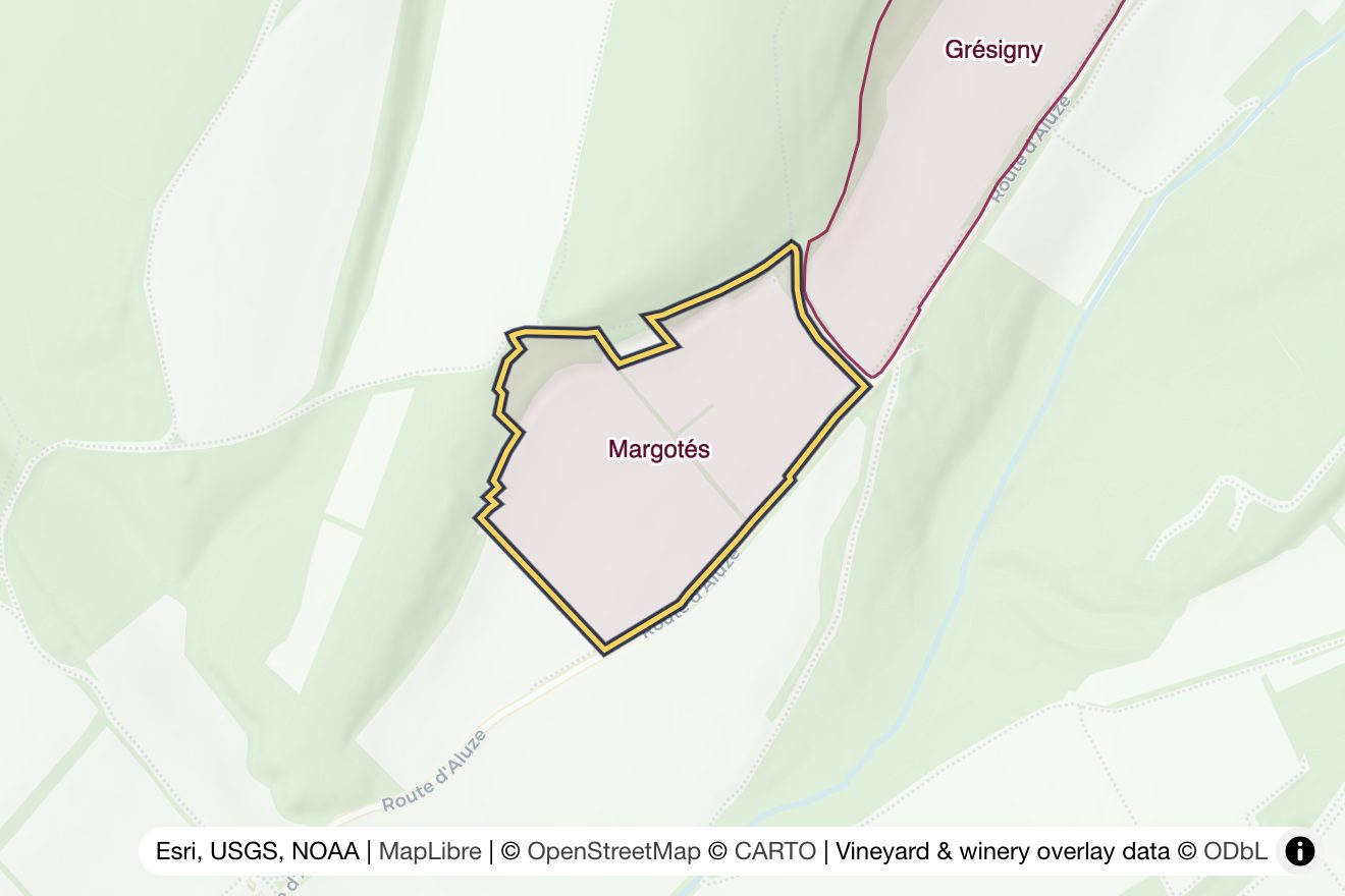 Map of Margotés