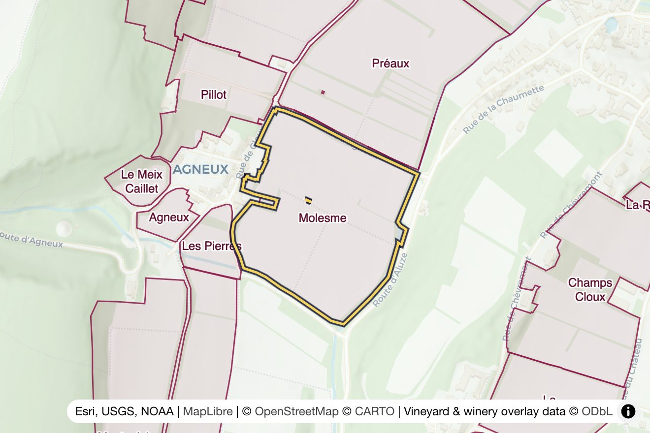 Map of Molesme