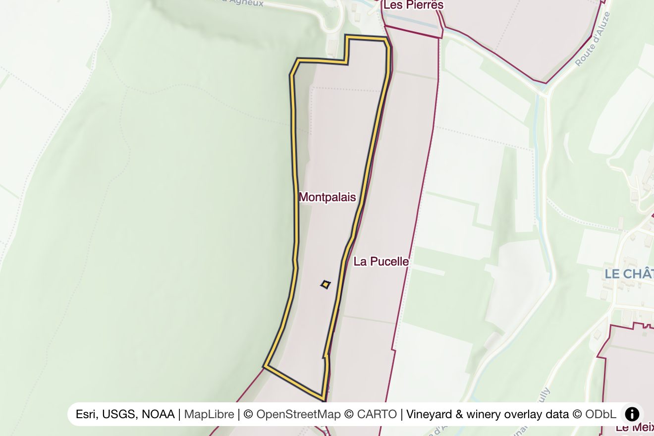 Map of Montpalais