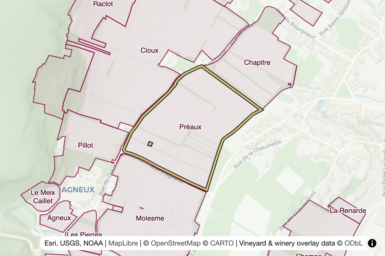 Map of Préaux