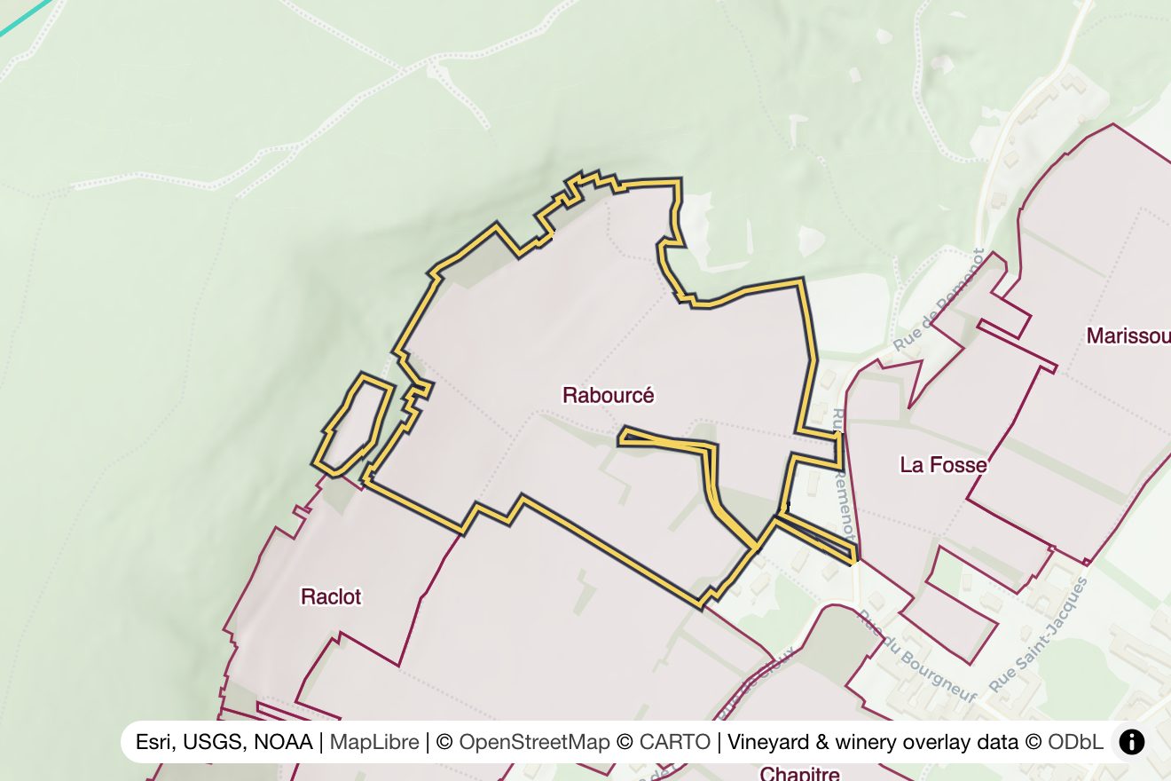 Map of Rabourcé