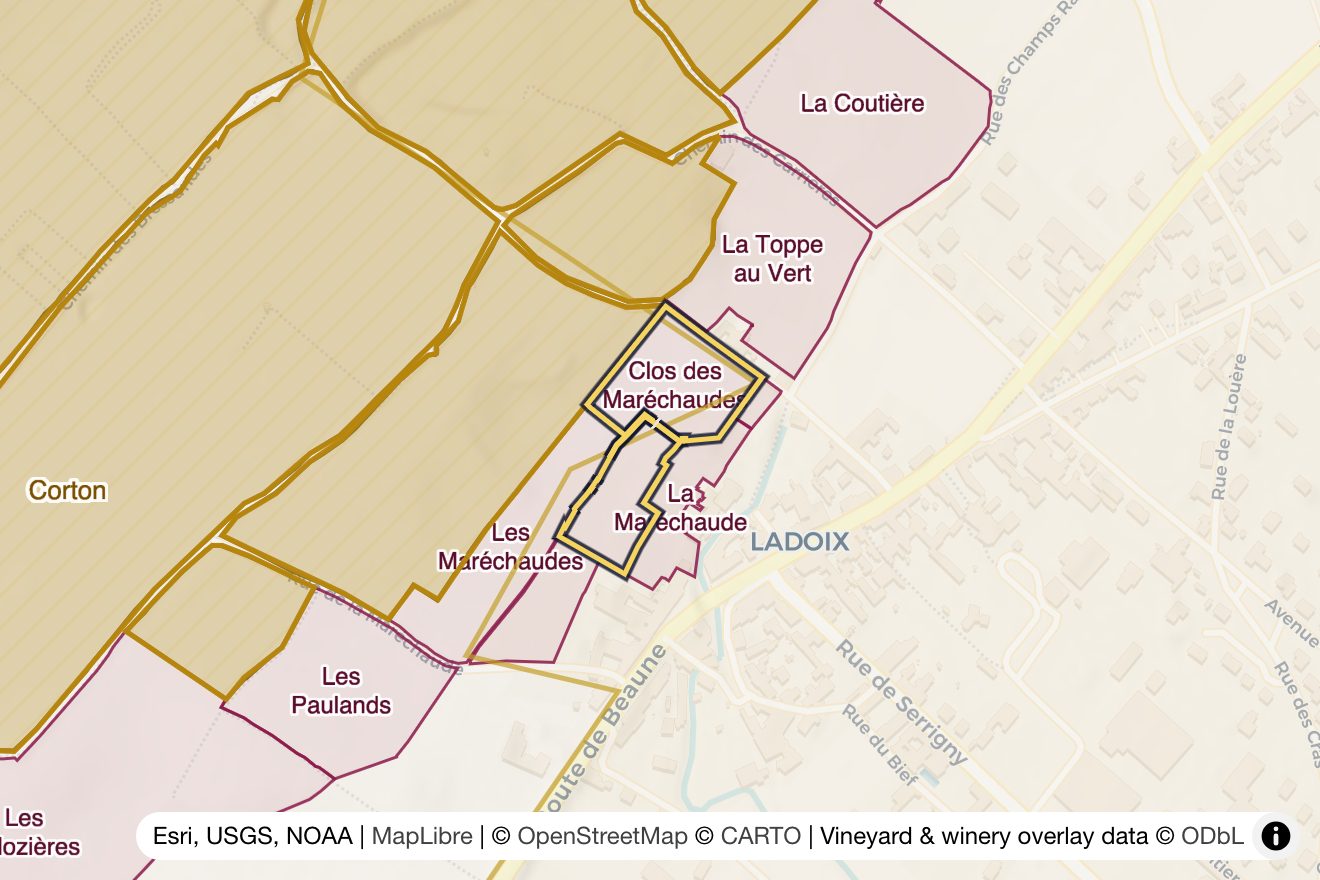 Map of Clos des Maréchaudes