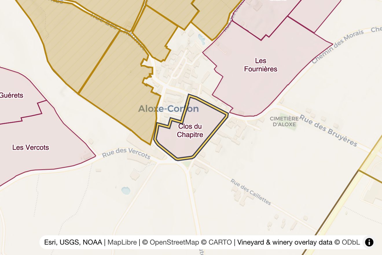 Map of Clos du Chapître