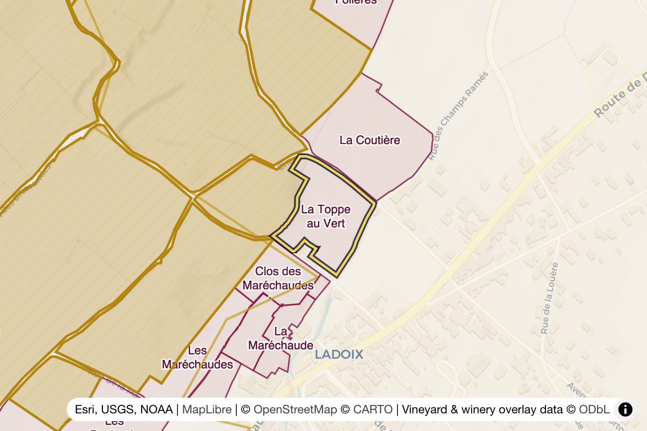 Map of La Toppe au Vert