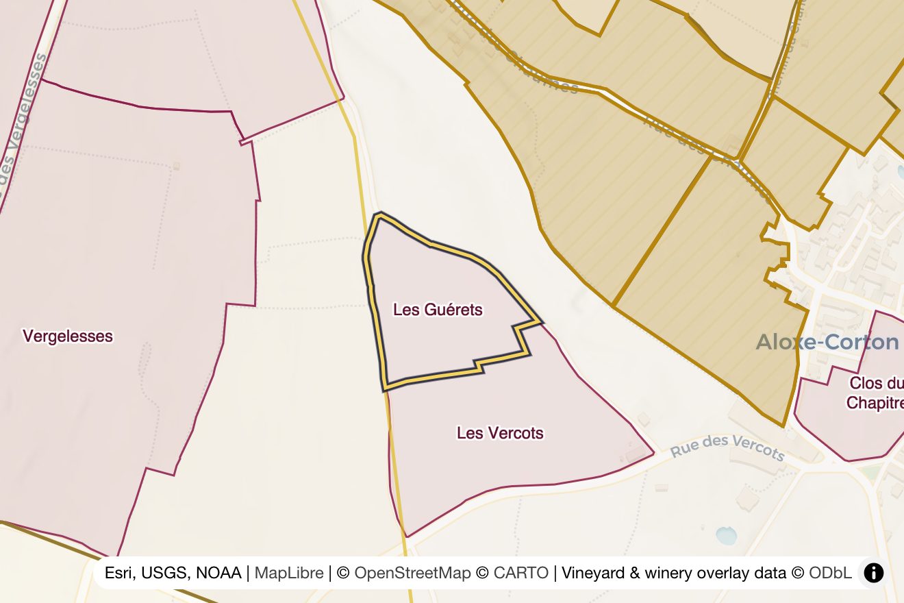 Map of Les Guérets