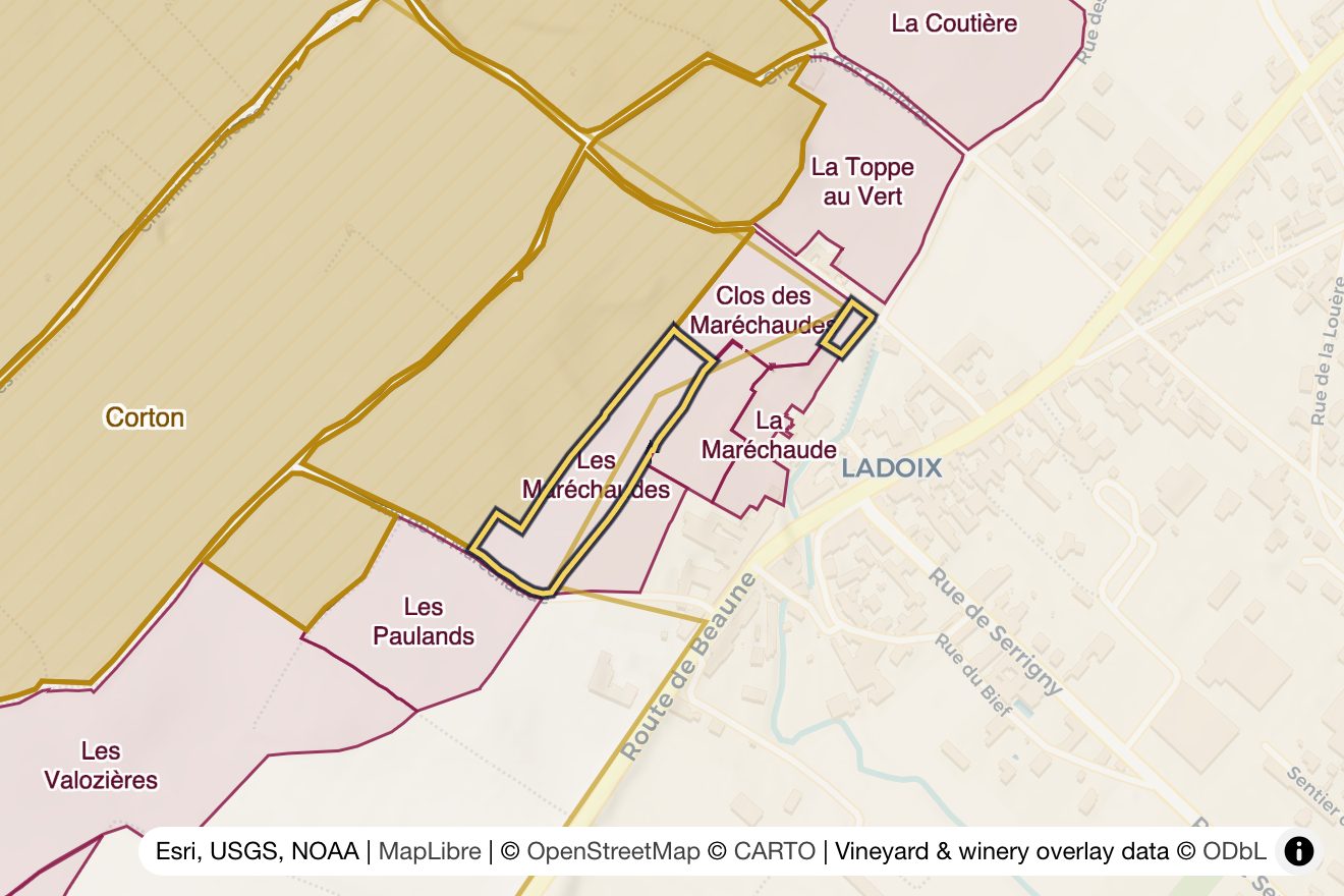 Map of Les Maréchaudes