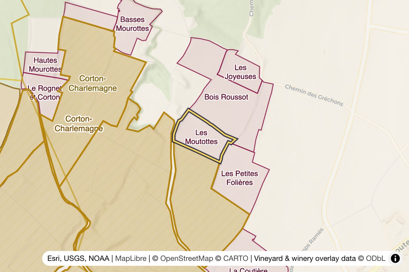 Map of Les Moutottes