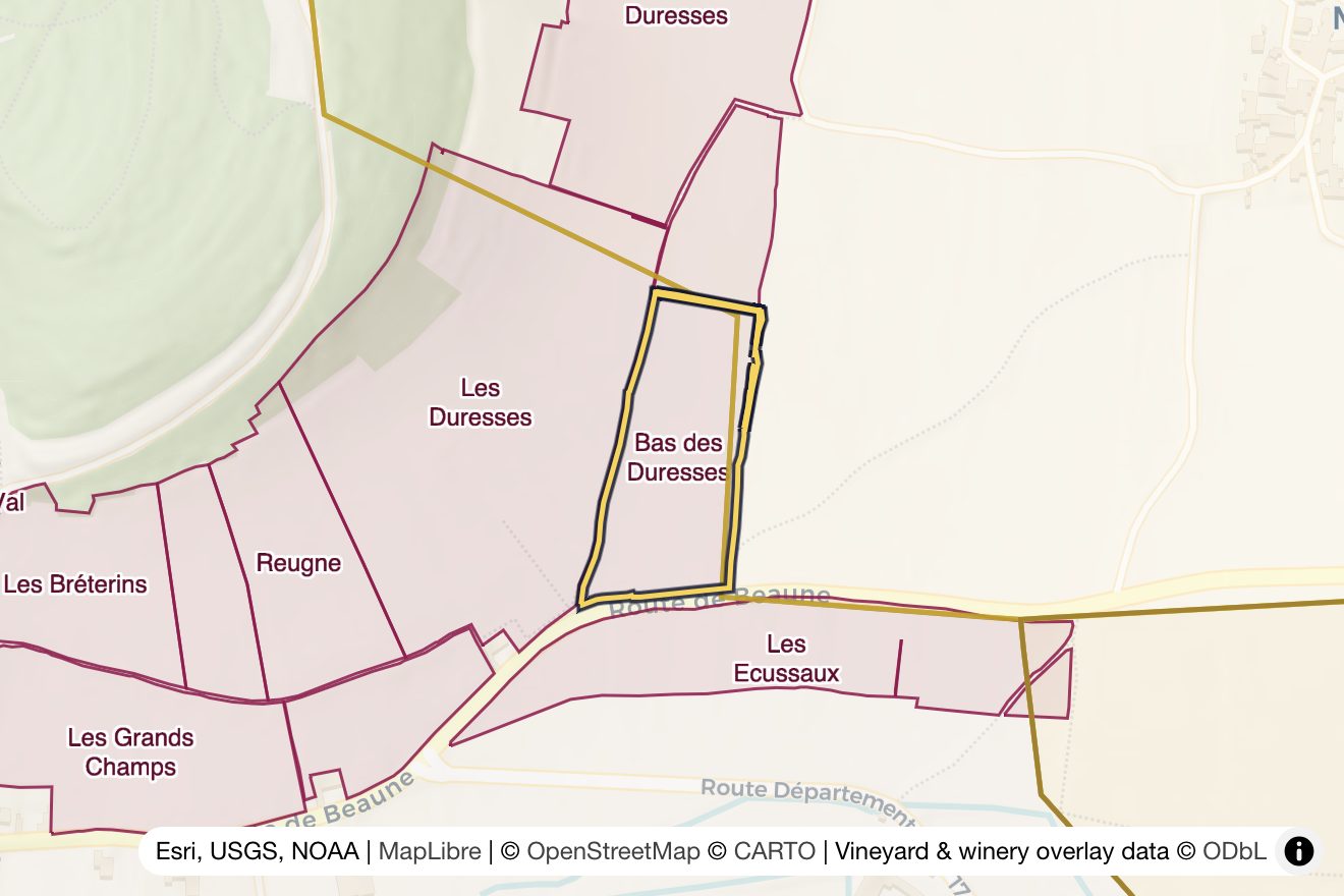 Map of Bas des Duresses