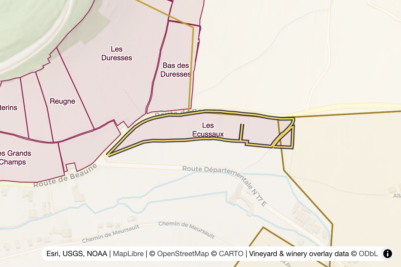 Map of Les Écusseaux