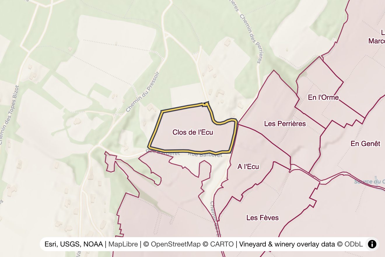 Map of Clos de l