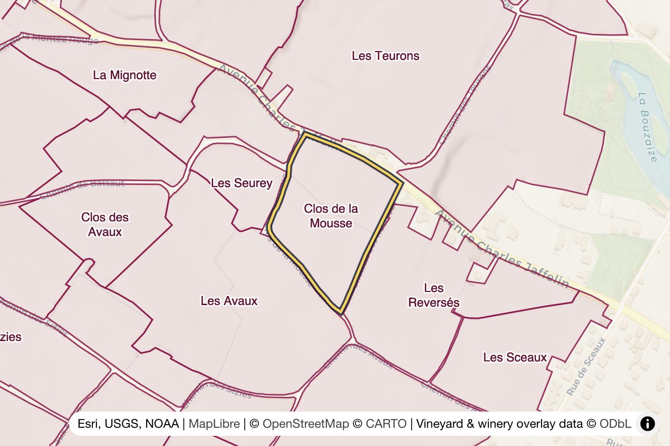 Map of Clos de la Mousse