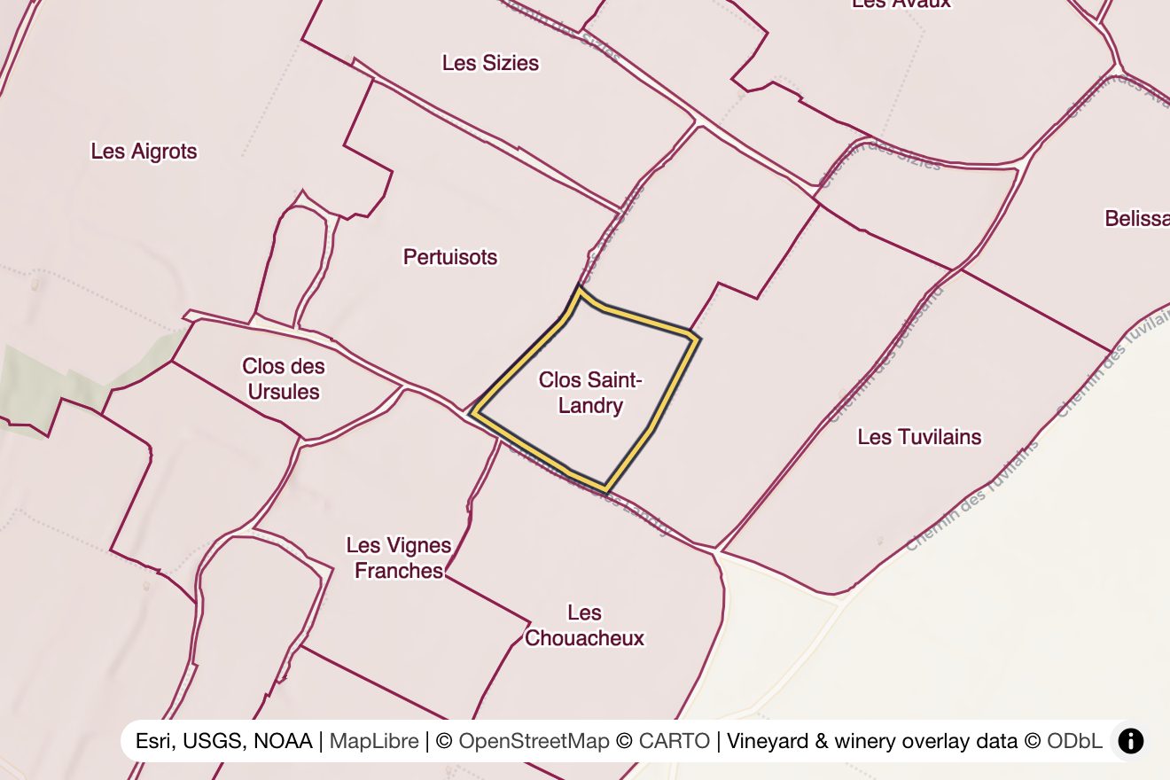 Map of Clos Saint-Landry