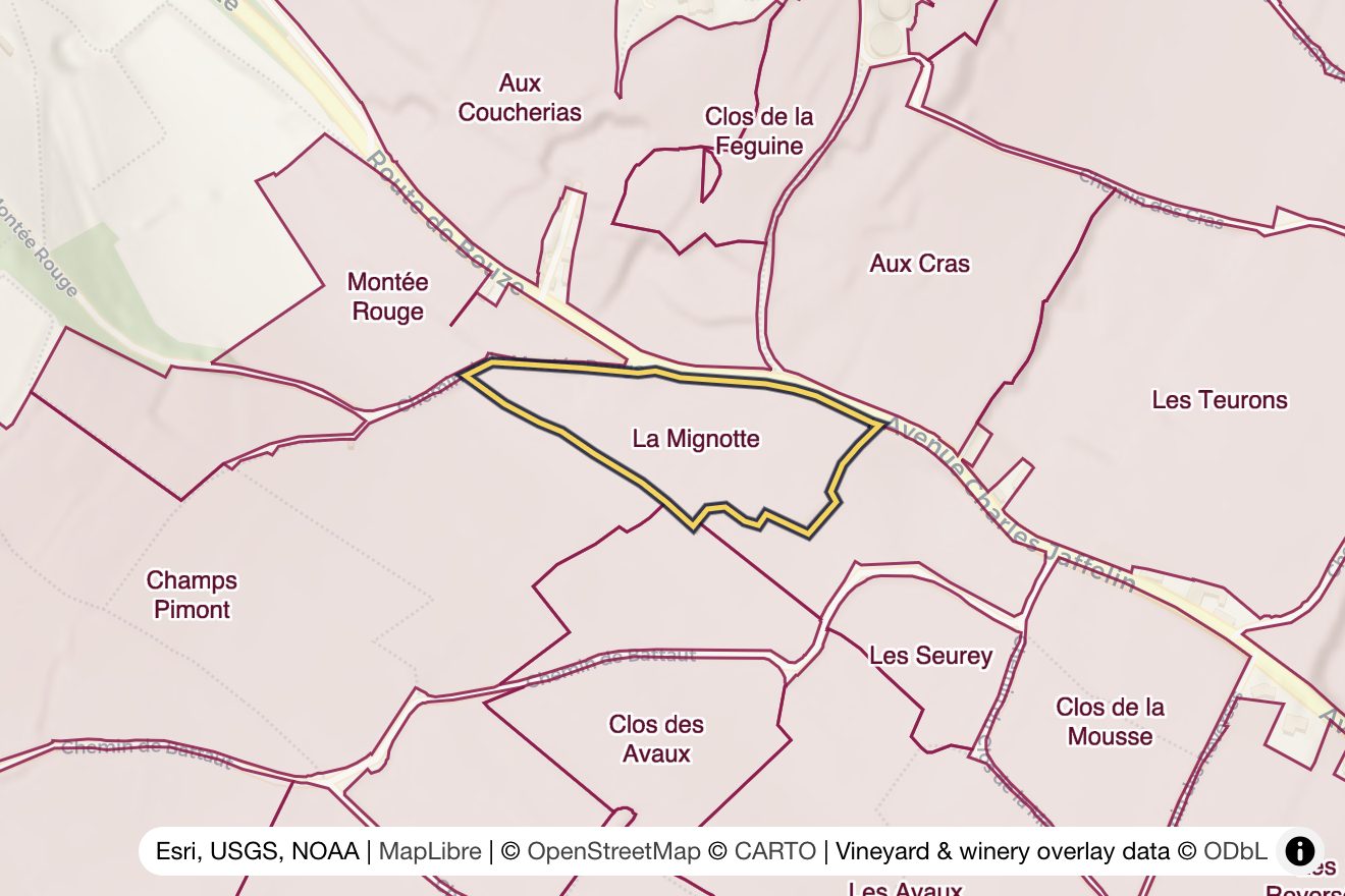 Map of La Mignotte