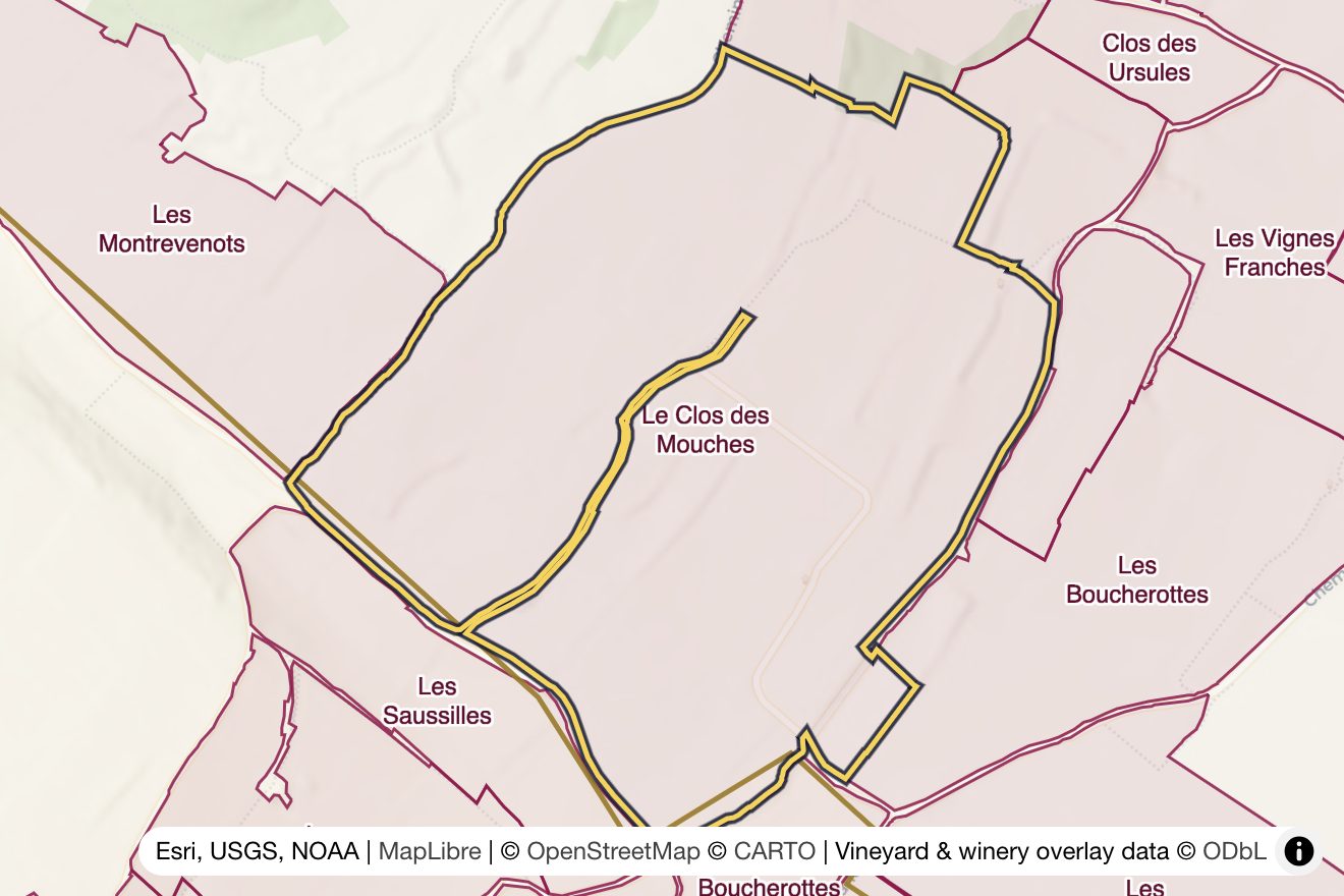 Map of Le Clos des Mouches