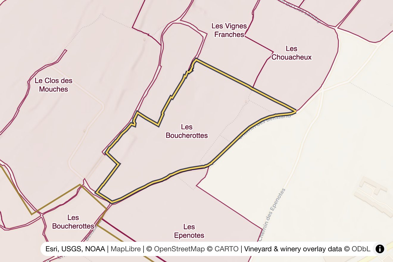 Map of Les Boucherottes
