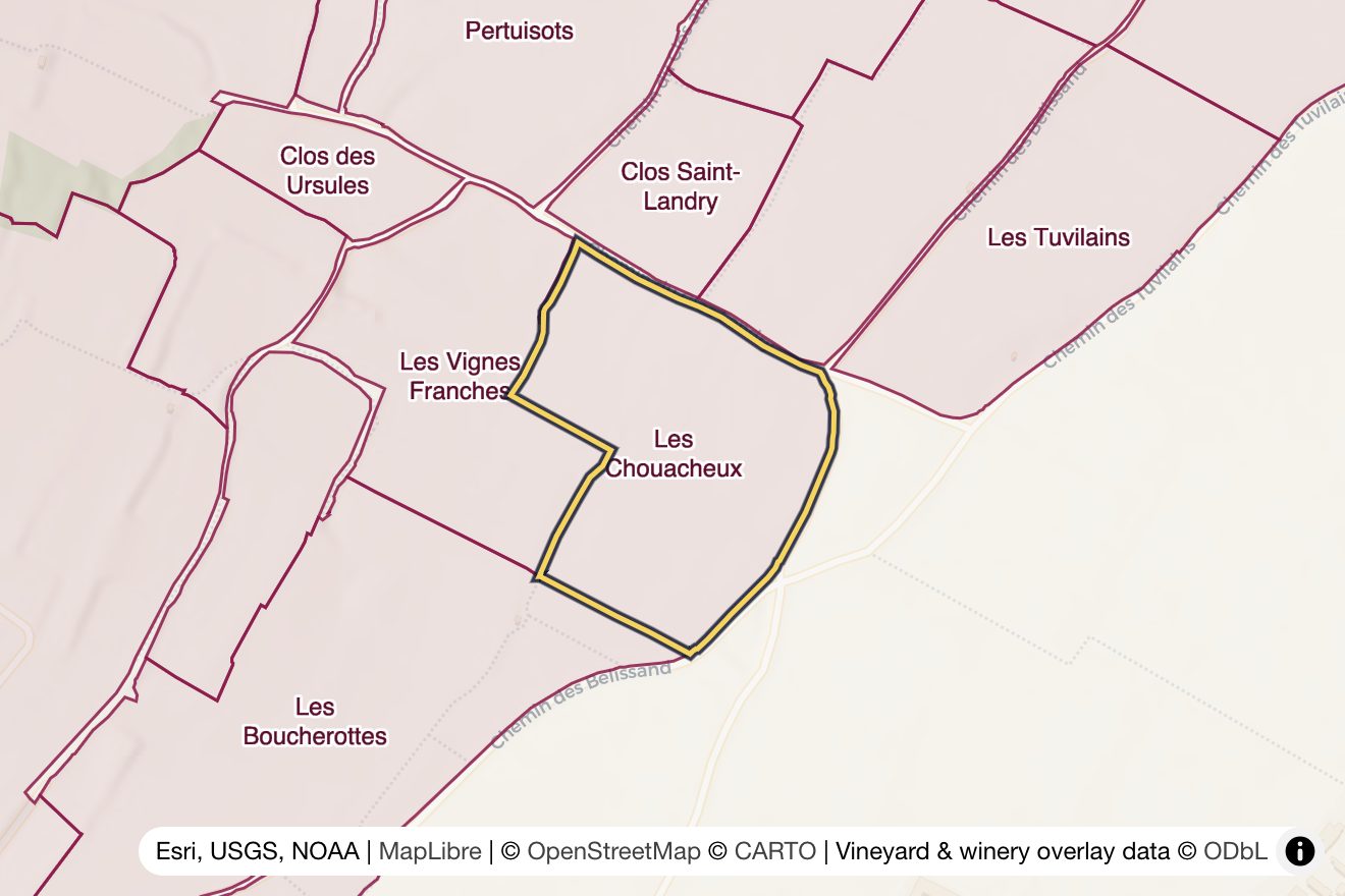 Map of Les Chouacheux