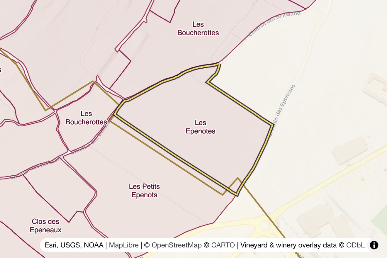 Map of Les Epenotes
