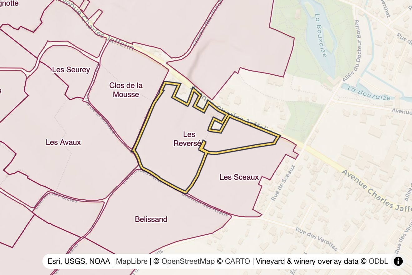 Map of Les Reversés