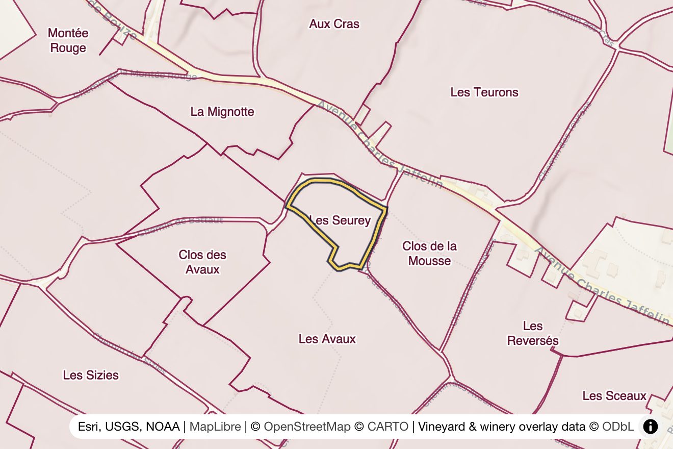 Map of Les Seurey