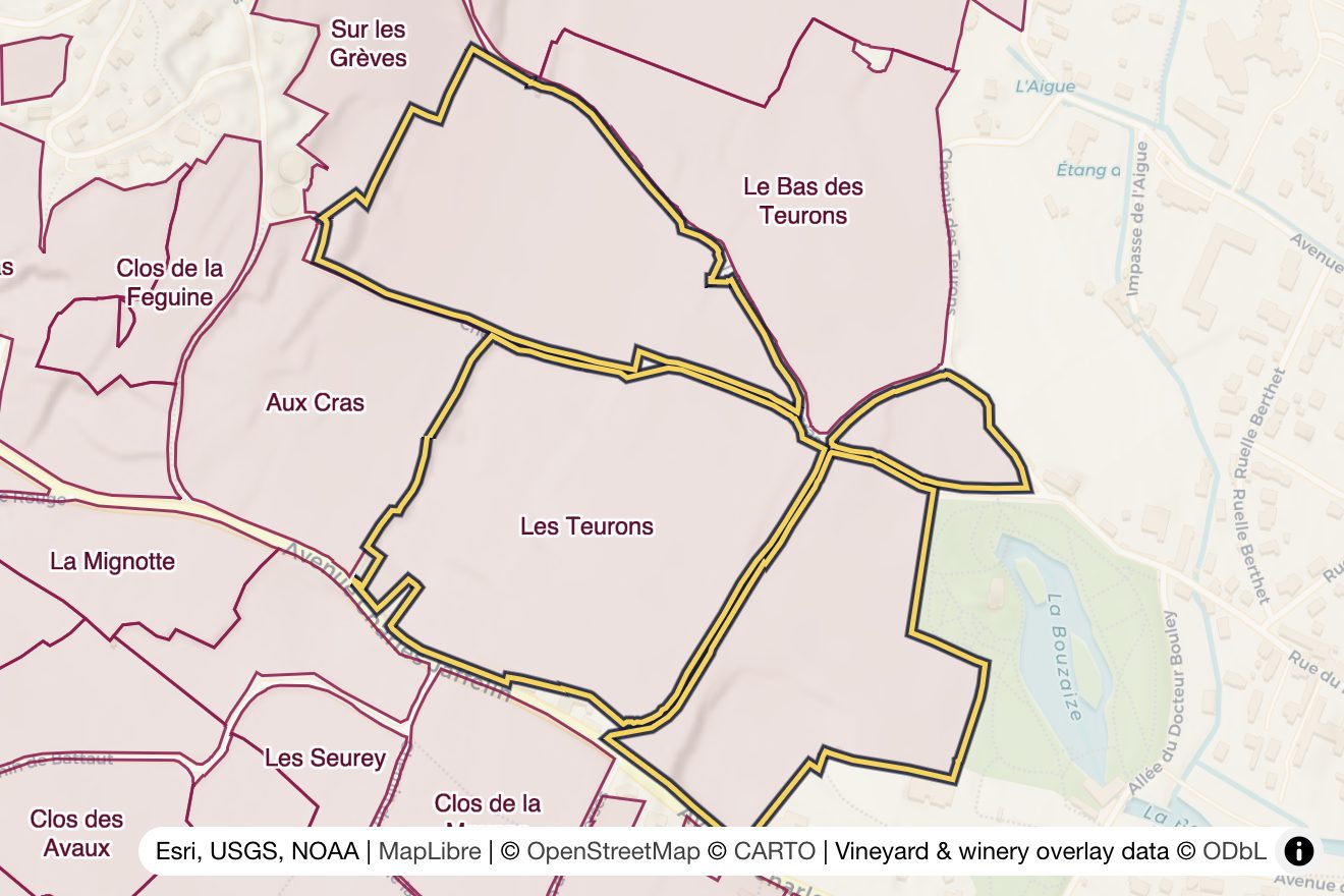 Map of Les Teurons