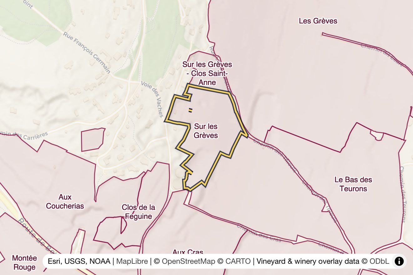 Map of Sur les Grèves