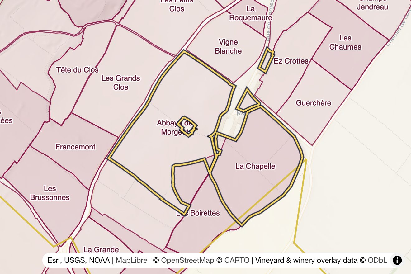 Map of Abbaye de Morgeot