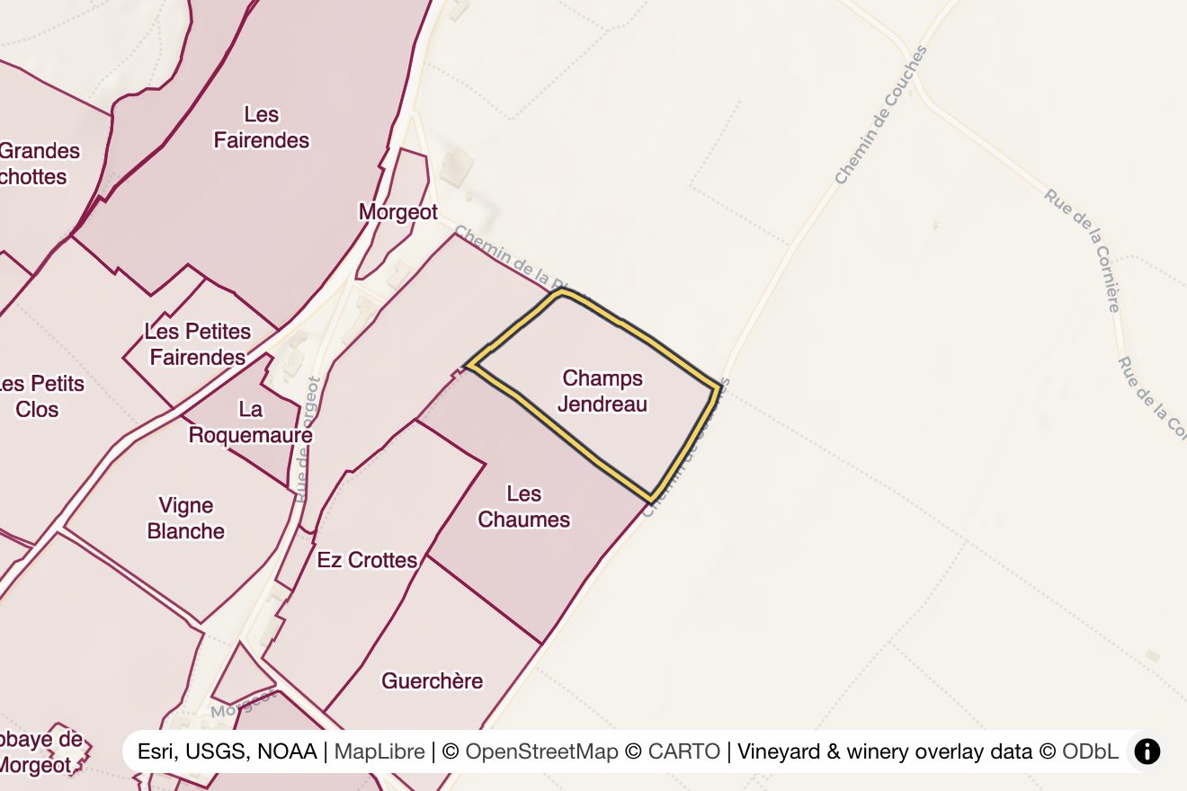Map of Champs Jendreau