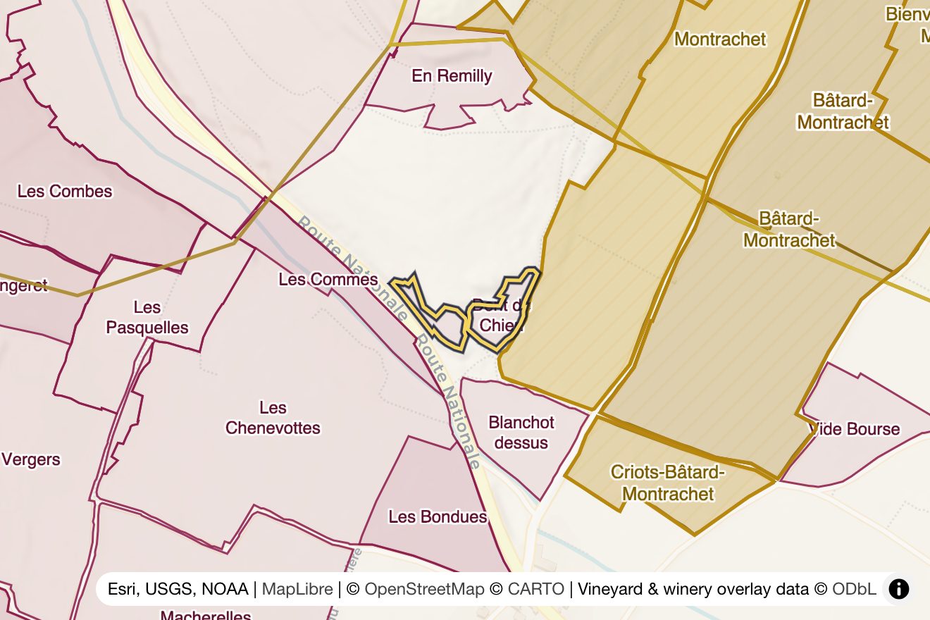 Map of Dent de Chien