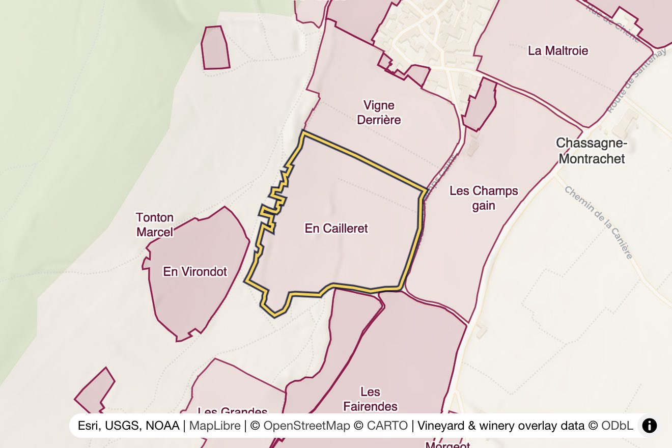 Map of En Cailleret