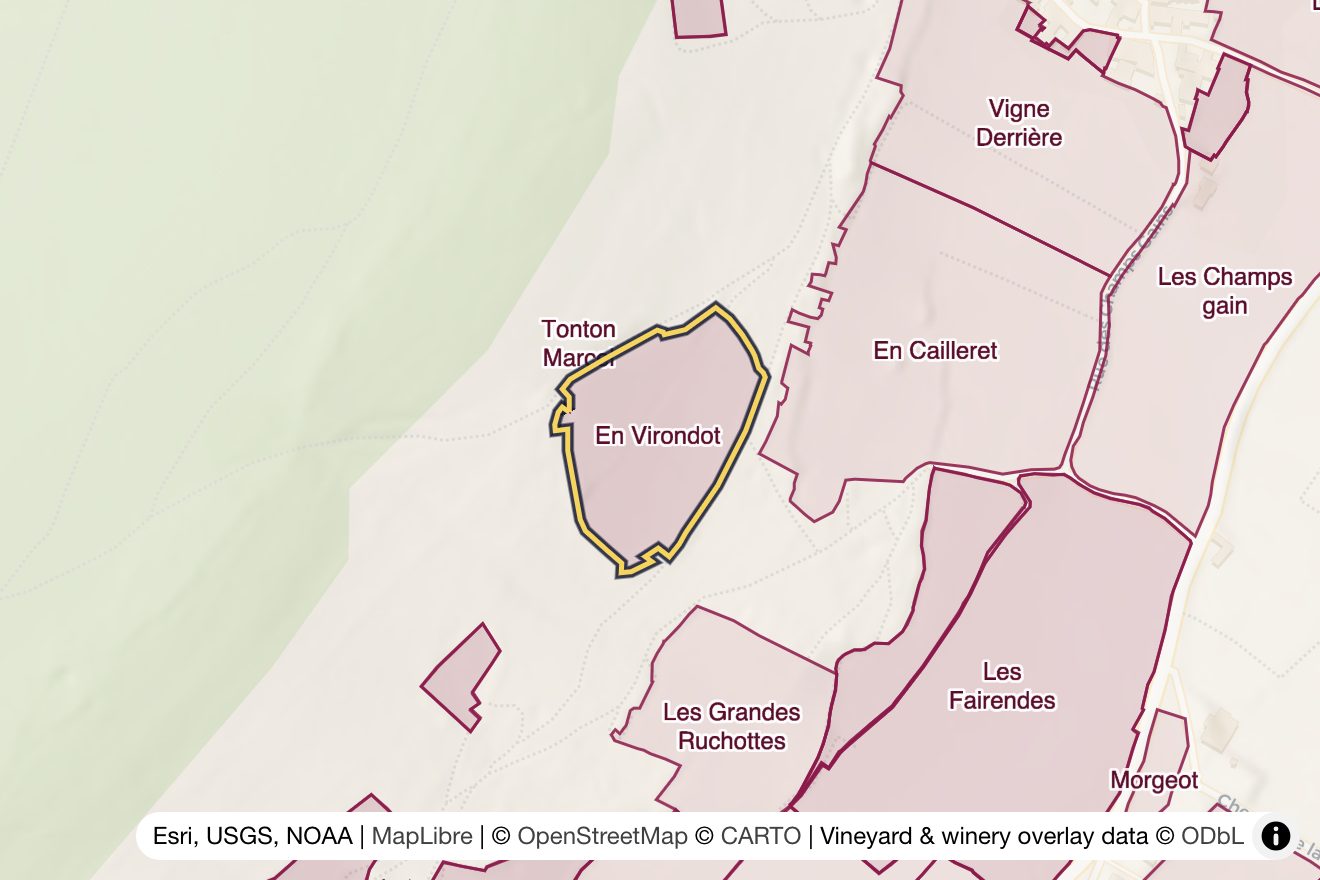 Map of En Virondot