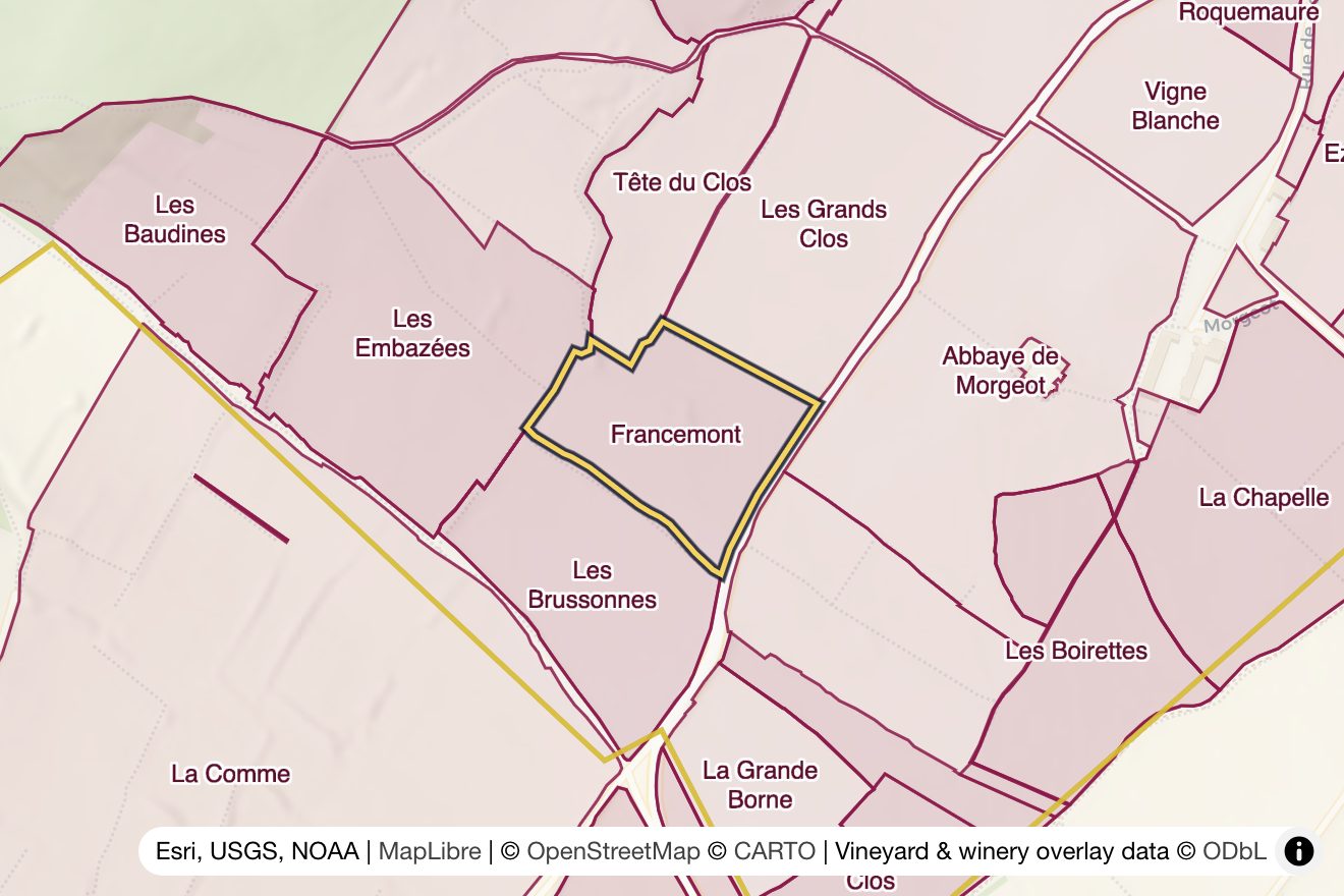 Map of Francemont