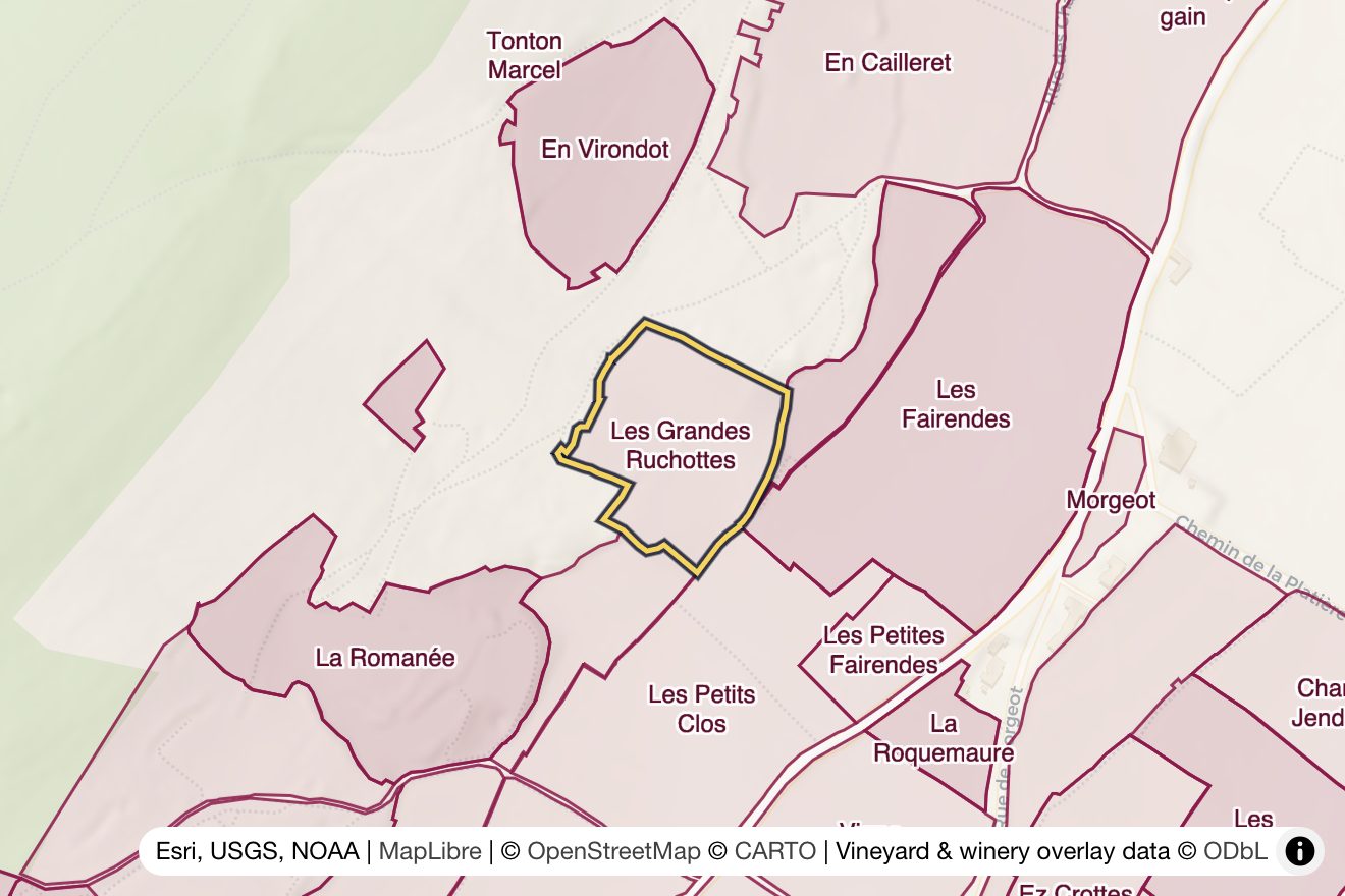 Map of Grandes Ruchottes