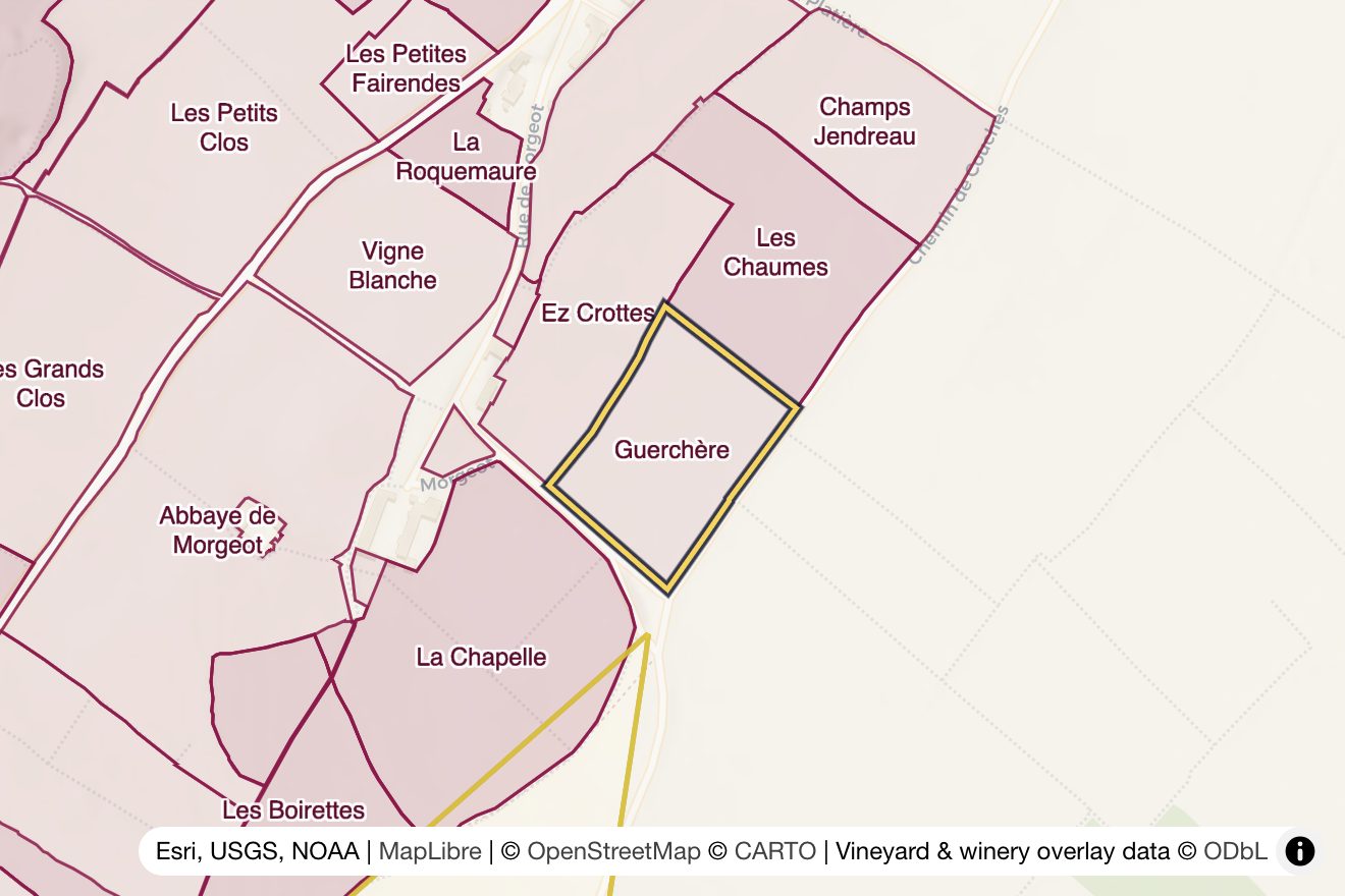 Map of Guerchere